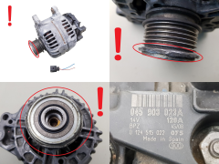 Generaator 045903023A Bosch 0124515022 120A VW AG