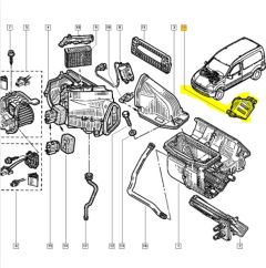 Mugavusseadmete Juhtplokk Originaal Renault Kangoo AC 8200095112 Mugavusseadmete Juhtplokk Originaal Renault Kangoo AC 8200095112