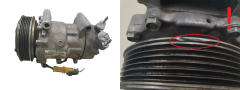 Kliimaseadme Kompressor 9655191680 Sanden SD6V12 Model 1450 Citroen Peugeot 1006