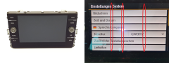 Raadioekraan Volkswagen 5G6919605 VDO
