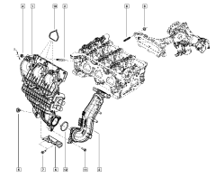Tihend, tihendusrõngas Uus Originaal Renault Nissan 1.4 8v 1403500Q0K