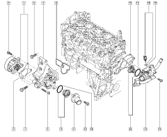 Tihend, tihendusrõngas Originaal Renault Nissan 1.4 TCe H4F 110620001R