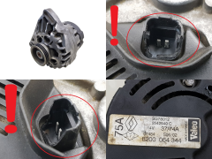Generaator 8200064344 SG7S012 Valeo 1.2 Renault Clio 2 Kangoo 1104