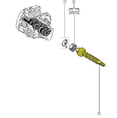 Käigukasti peavõll Uus Originaal Renault Clio III Twingo JH3 6001548614