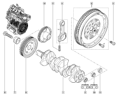 Tihend, tihendusrõngas Originaal Renault Nissan 1.6-2.0 1232200Q0A