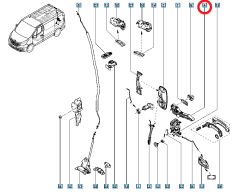 Ukselink Taga 806070113R 806076608R Renault Trafic 3