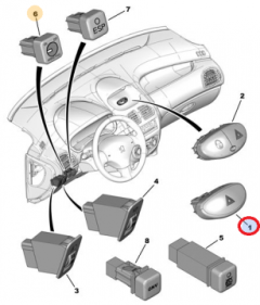 Ohutuled Originaal Citroen Peugeot 206 6554L1 Ohutuled Originaal Citroen Peugeot 206 6554L1