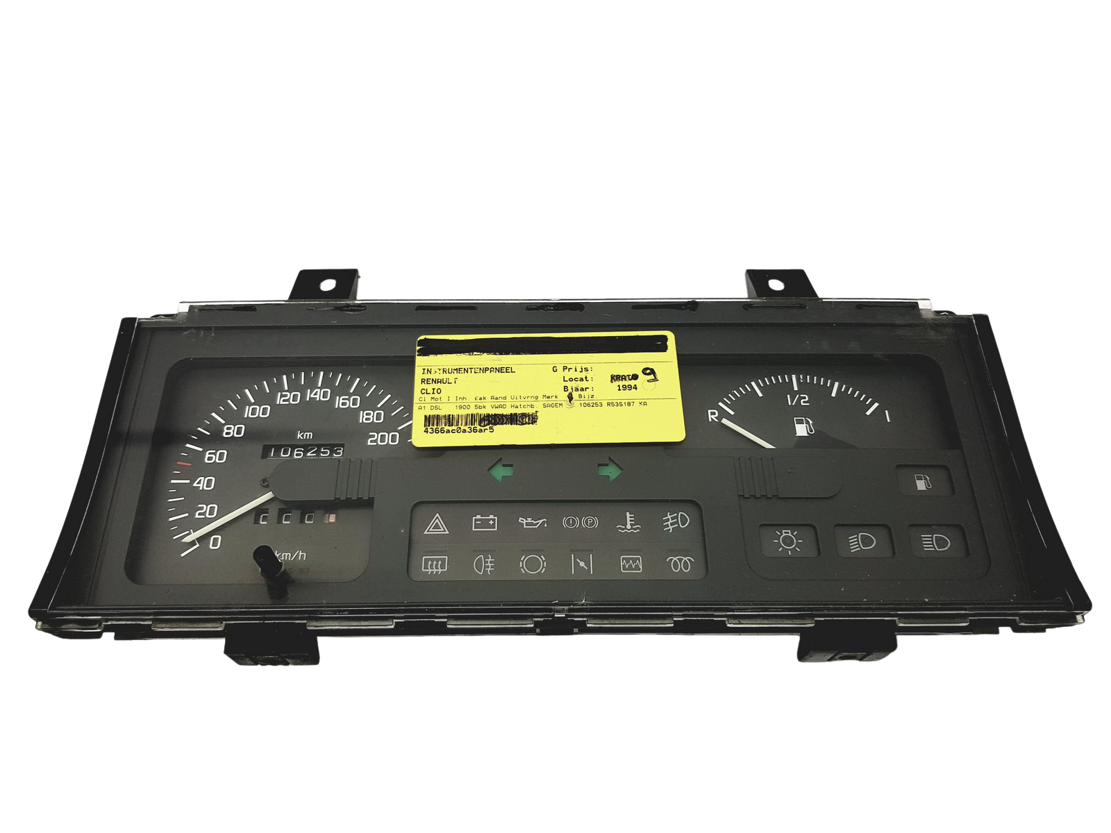 Tahhomeeter Renault Clio 1 7700831759 C 49559 main product photo