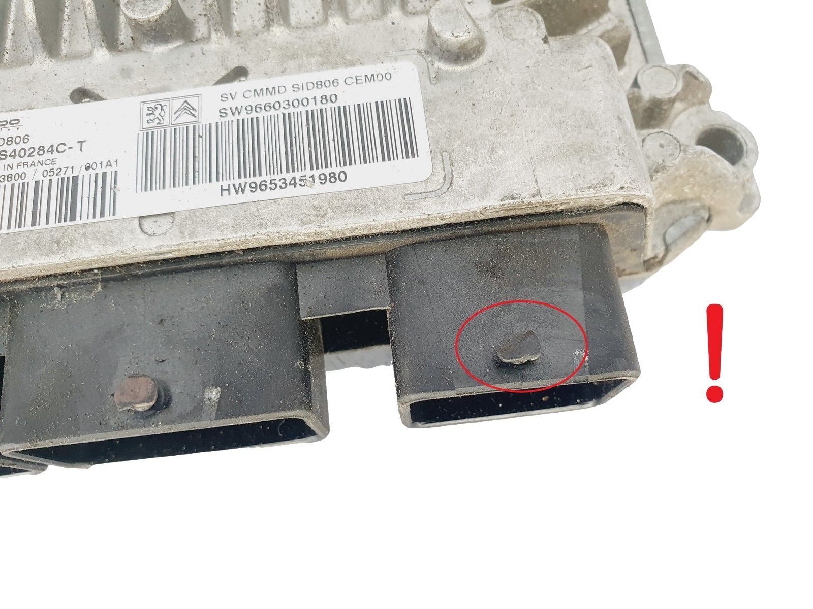 Juhtplokk 5WS40284C-T SID806 9660300180 PSA Siemens main product photo