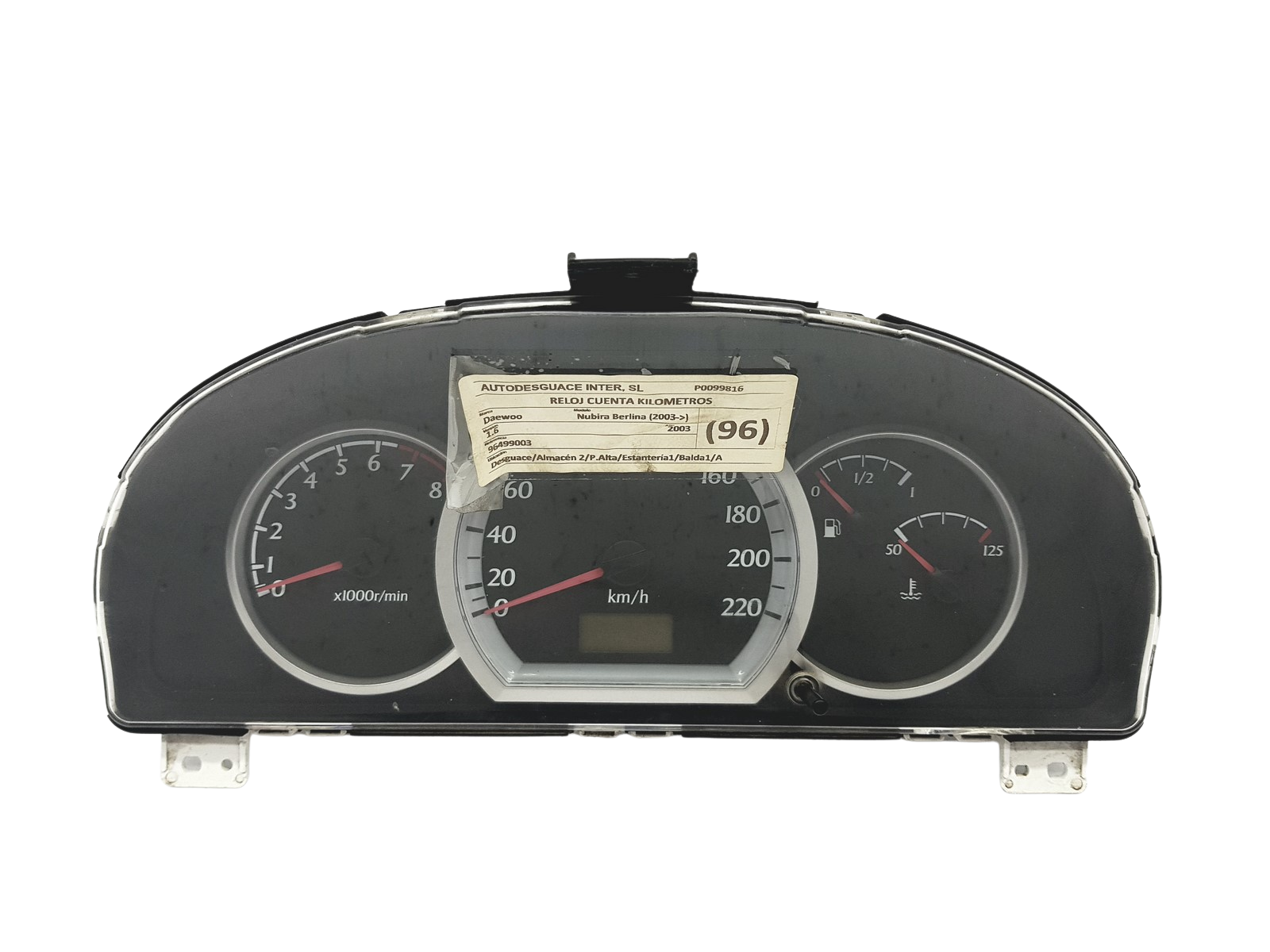 Tahhomeeter Chevrolet Lacetti 96499003HM 57627 main product photo