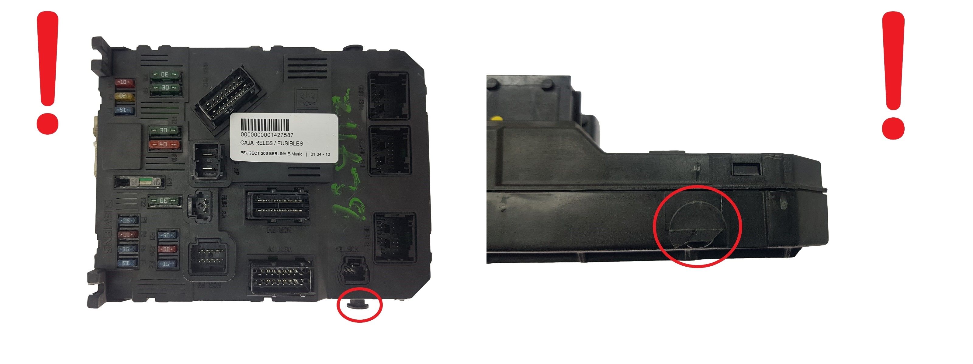 Juhtplokk BSI E02-00 9646777380 S118085210G PSA Siemens 1986 main product photo