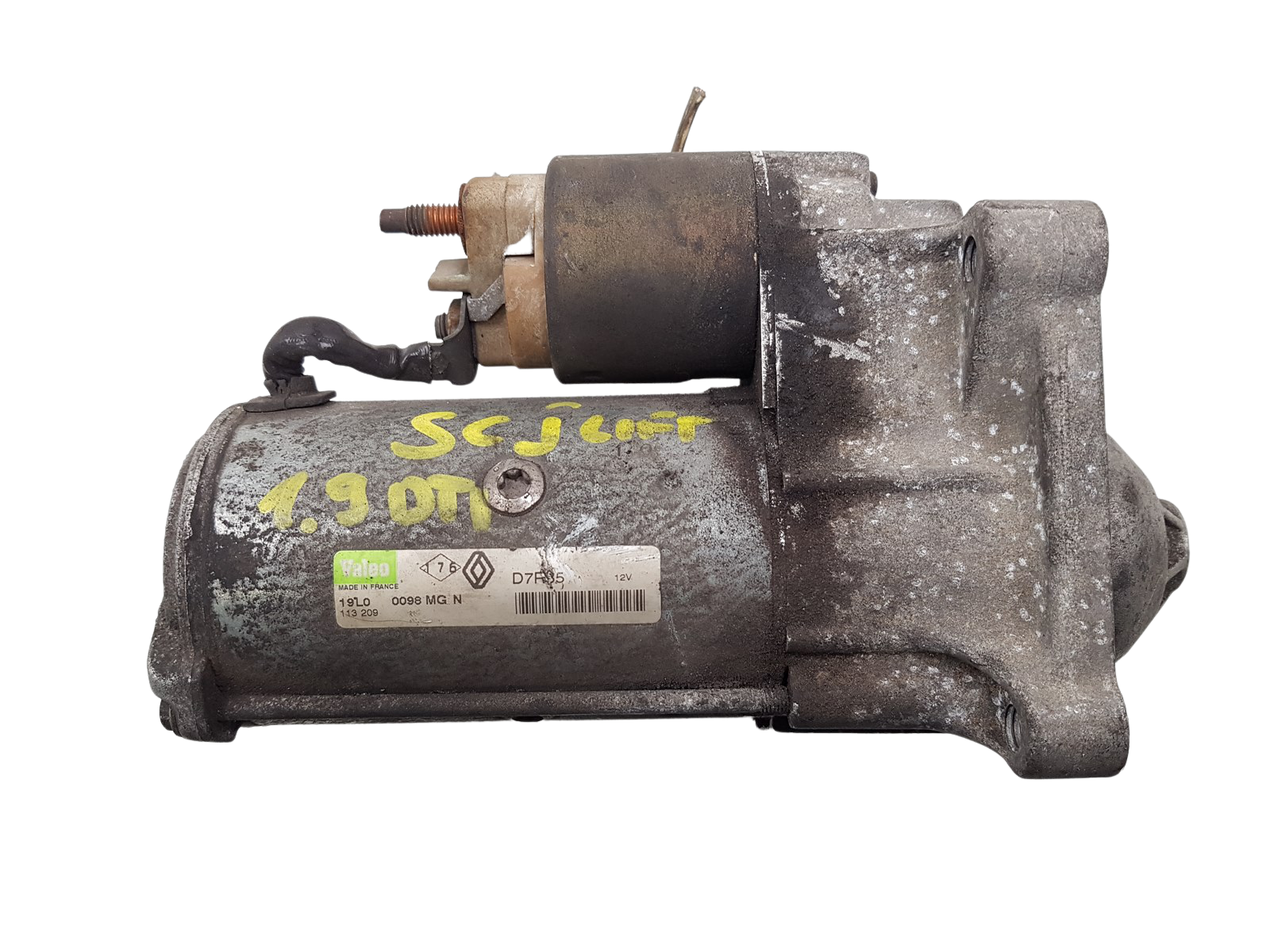 Mootori Starter Renault 7700113209 D7R35 1.9 Valeo main product photo