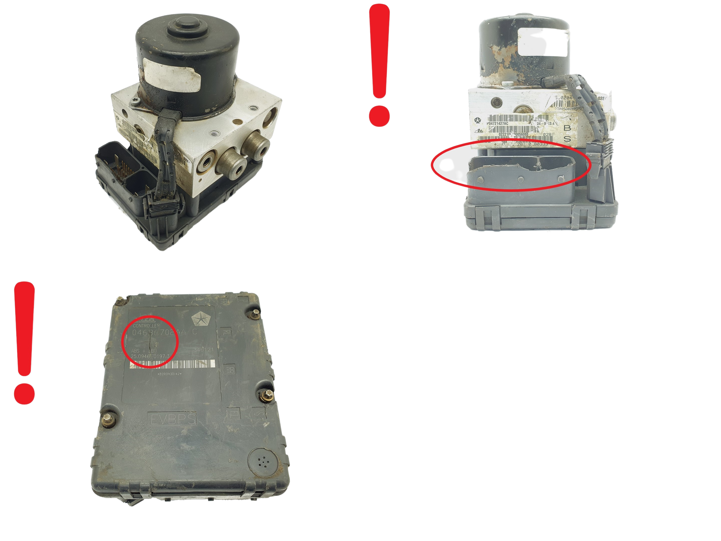 Abs Pump Chrysler Voyager 04686702AAC P04721427AC Ate 61094 main product photo