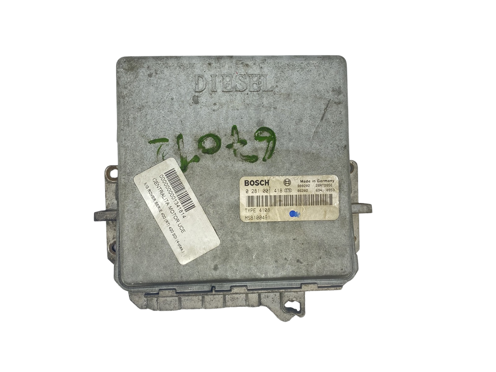 Juhtplokk Rover MSB100491 0281001418 4108 Bosch 59876 main product photo