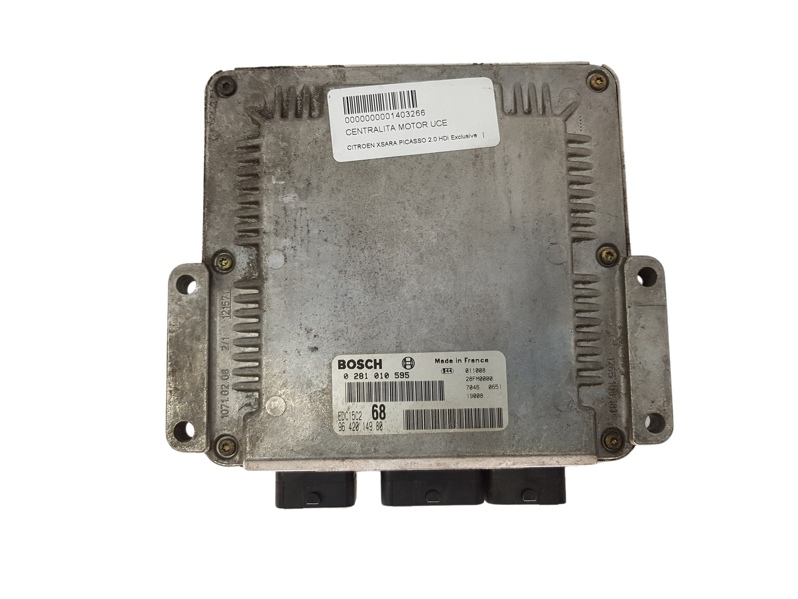 Juhtplokk 0281010595 9642014980 PSA Bosch 3673 main product photo