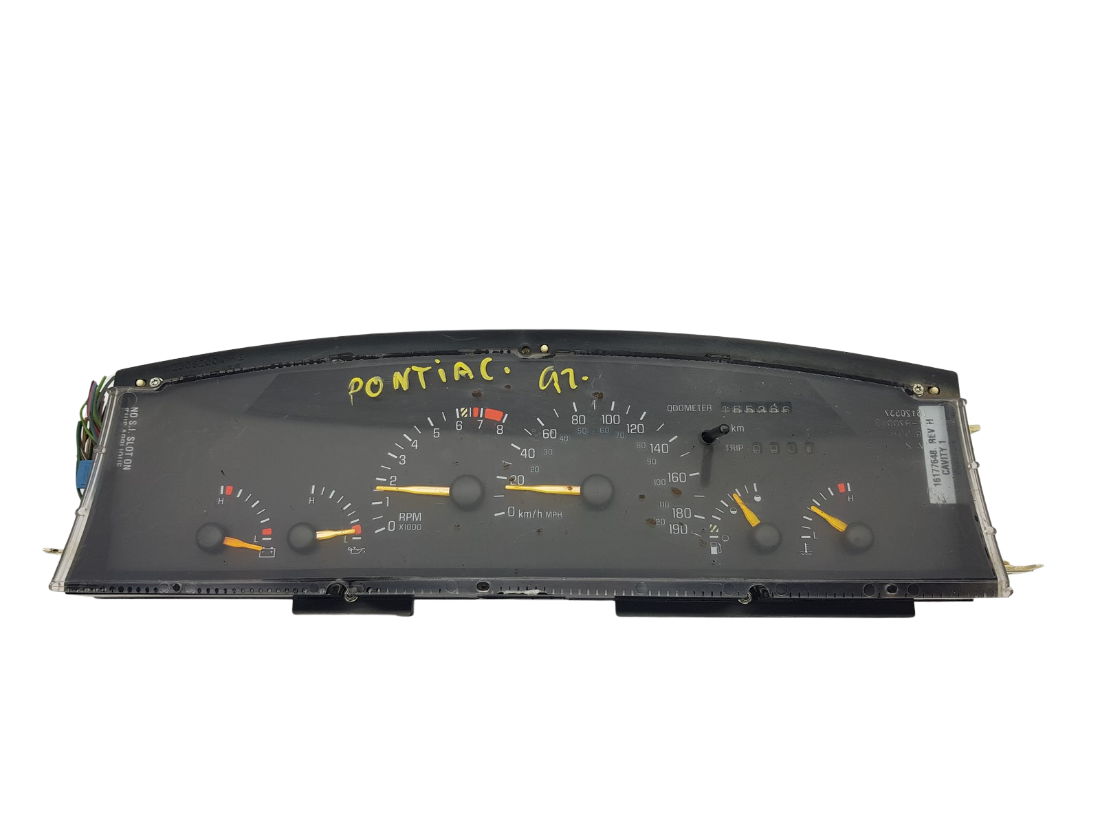 Tahhomeeter Pontiac Trans Sport 16177648 16176849 main product photo