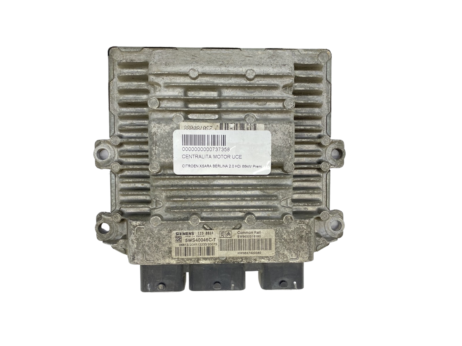 Juhtplokk 5WS40046C-T 9650518180 9647423380 PSA Siemens 59502 main product photo