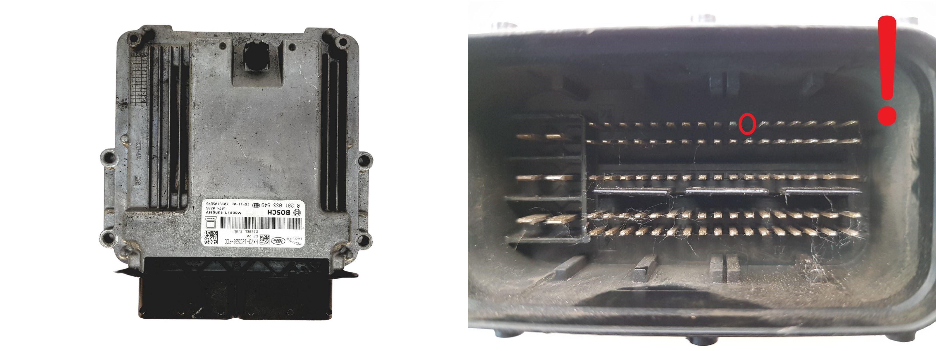 Juhtplokk 0281033549 HX73-12C520-FCC Jaguar Land Rover Bosch 30576 main product photo