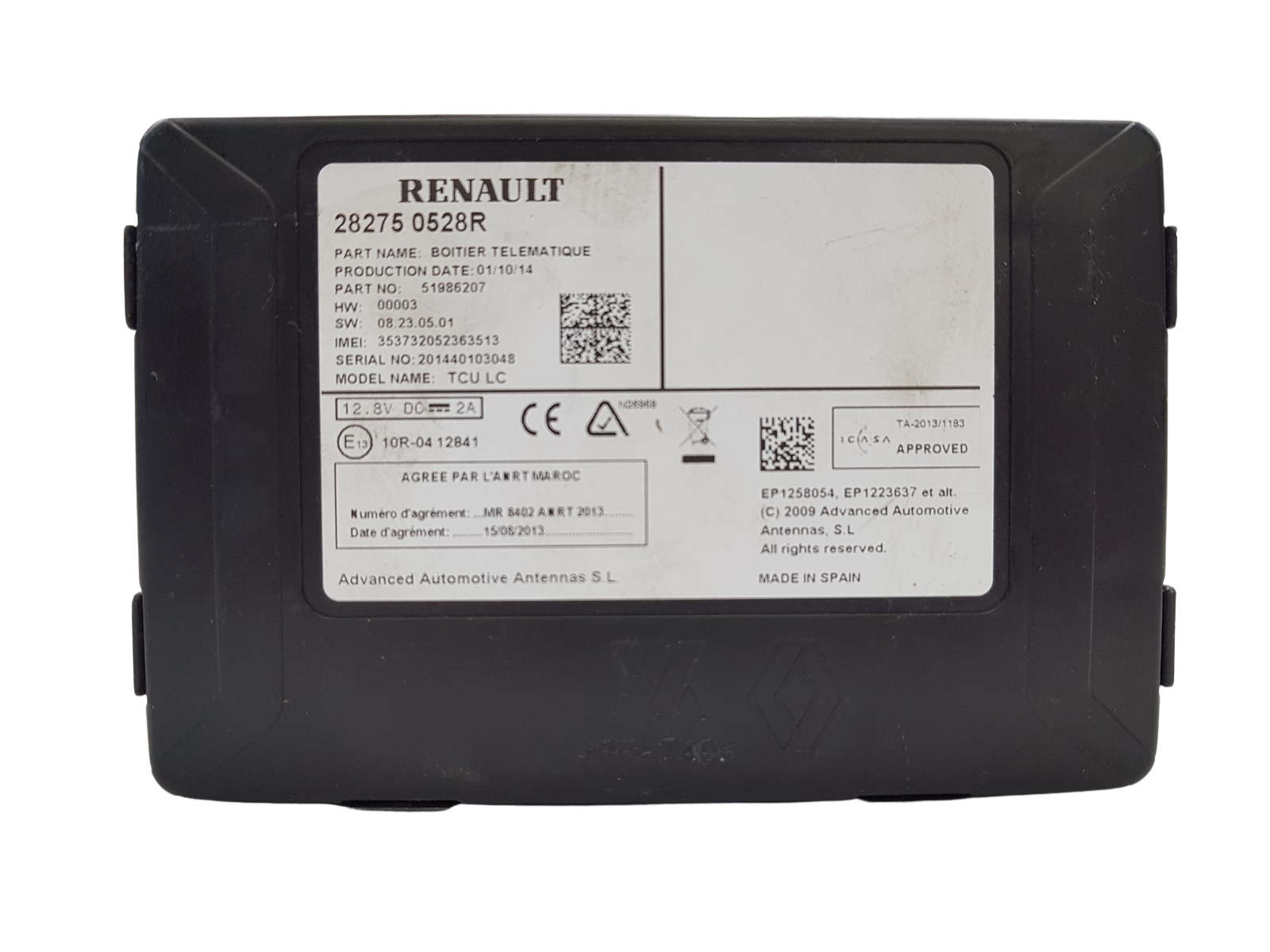 Juhtploki moodul TCU LC Renault Megane 3 282750528R main product photo