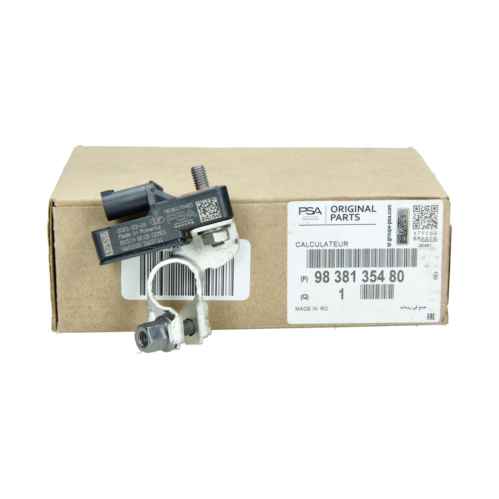 Terminali klamber Originaal 9838135480 Citroen Peugeot main product photo
