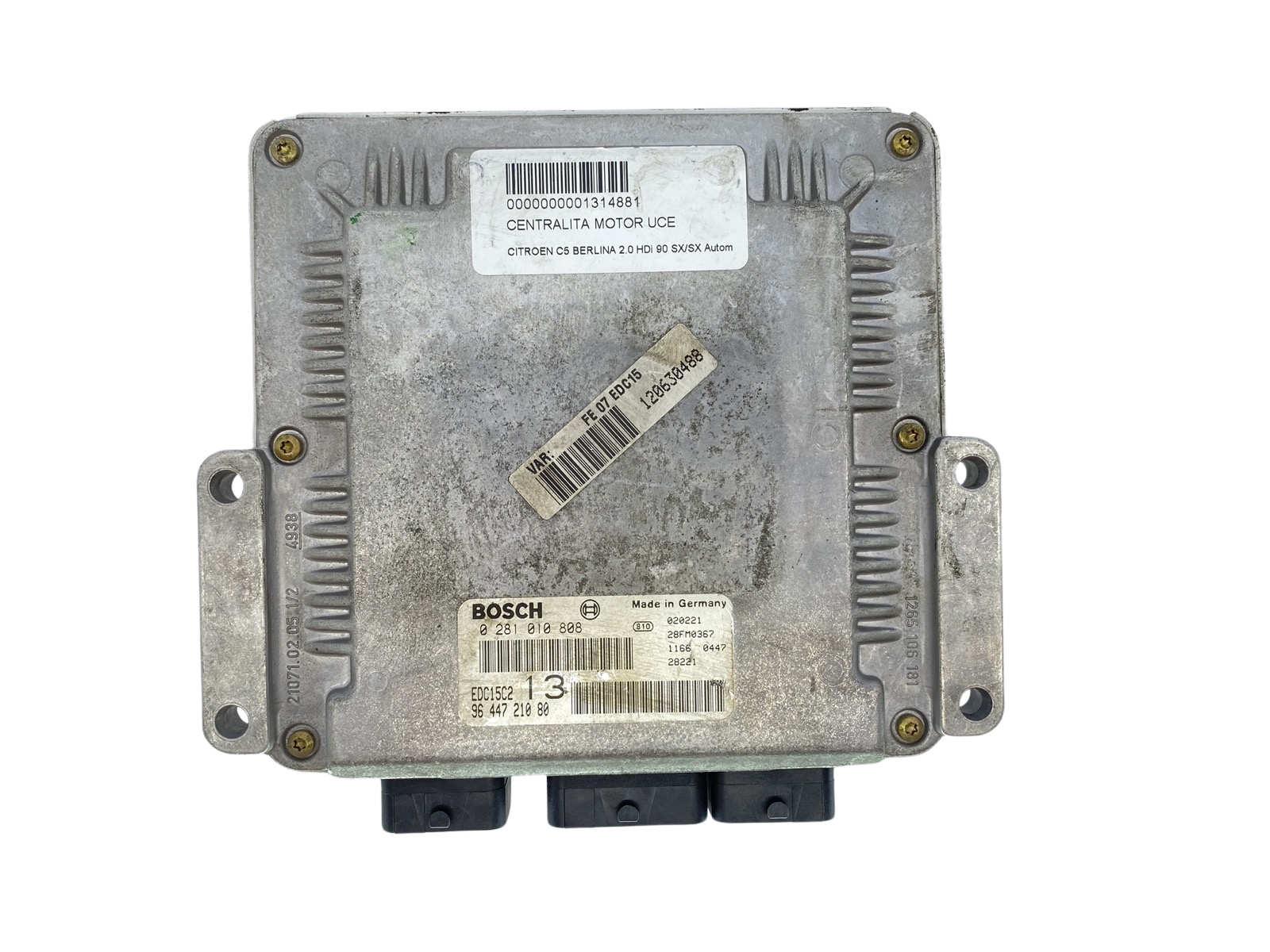 Juhtplokk 0281010808 9644721080 28FM0367 PSA Bosch 63907 main product photo