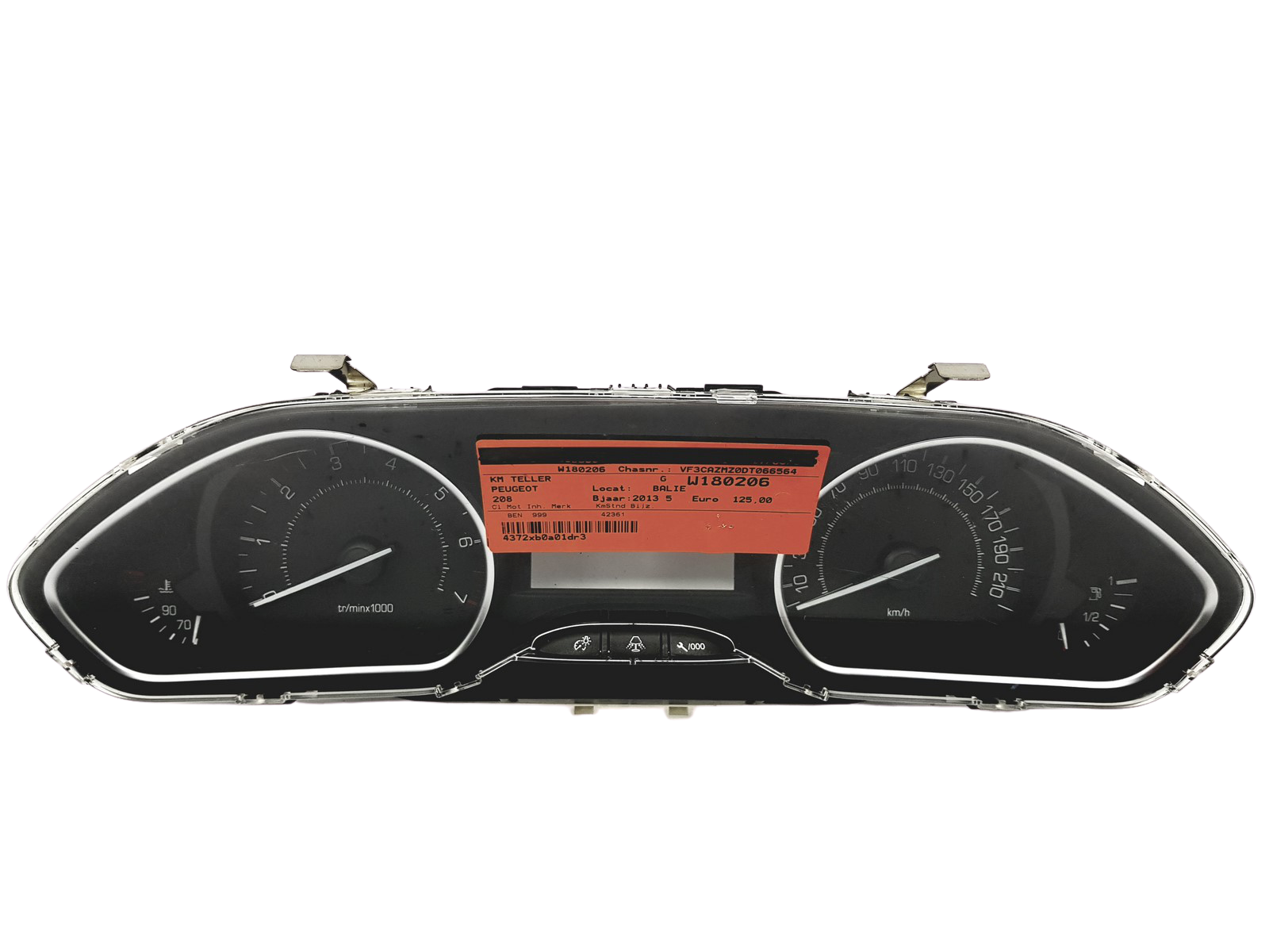 Spidomeeter Peugeot 208 9803993180 E Yazaki main product photo