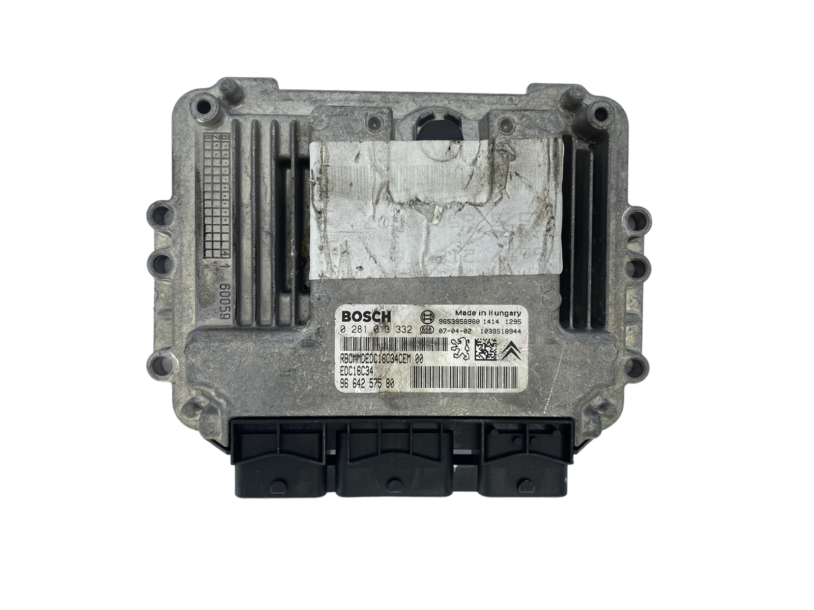 Juhtplokk 0281013332 9664257580 9653958980 EDC16C34 PSA Bosch 53371 main product photo