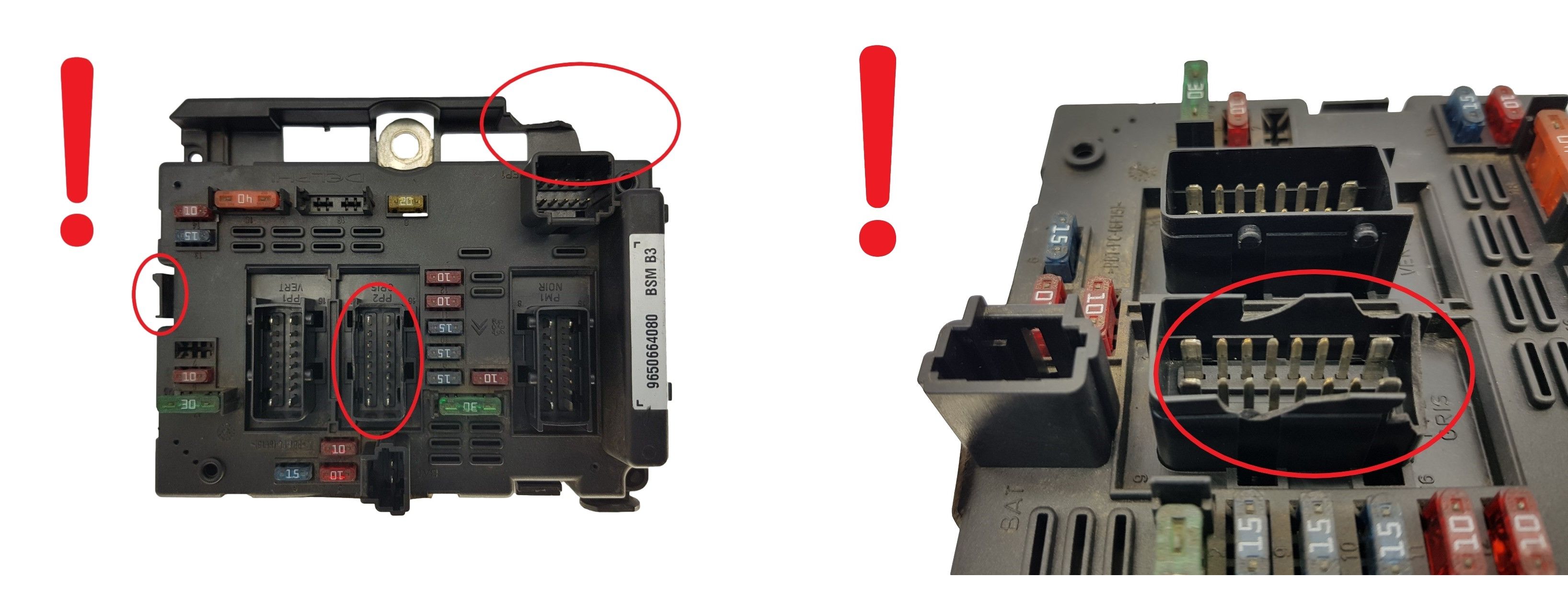 Juhtplokk BSM B3 9650664080 PSA Delphi 1710 main product photo