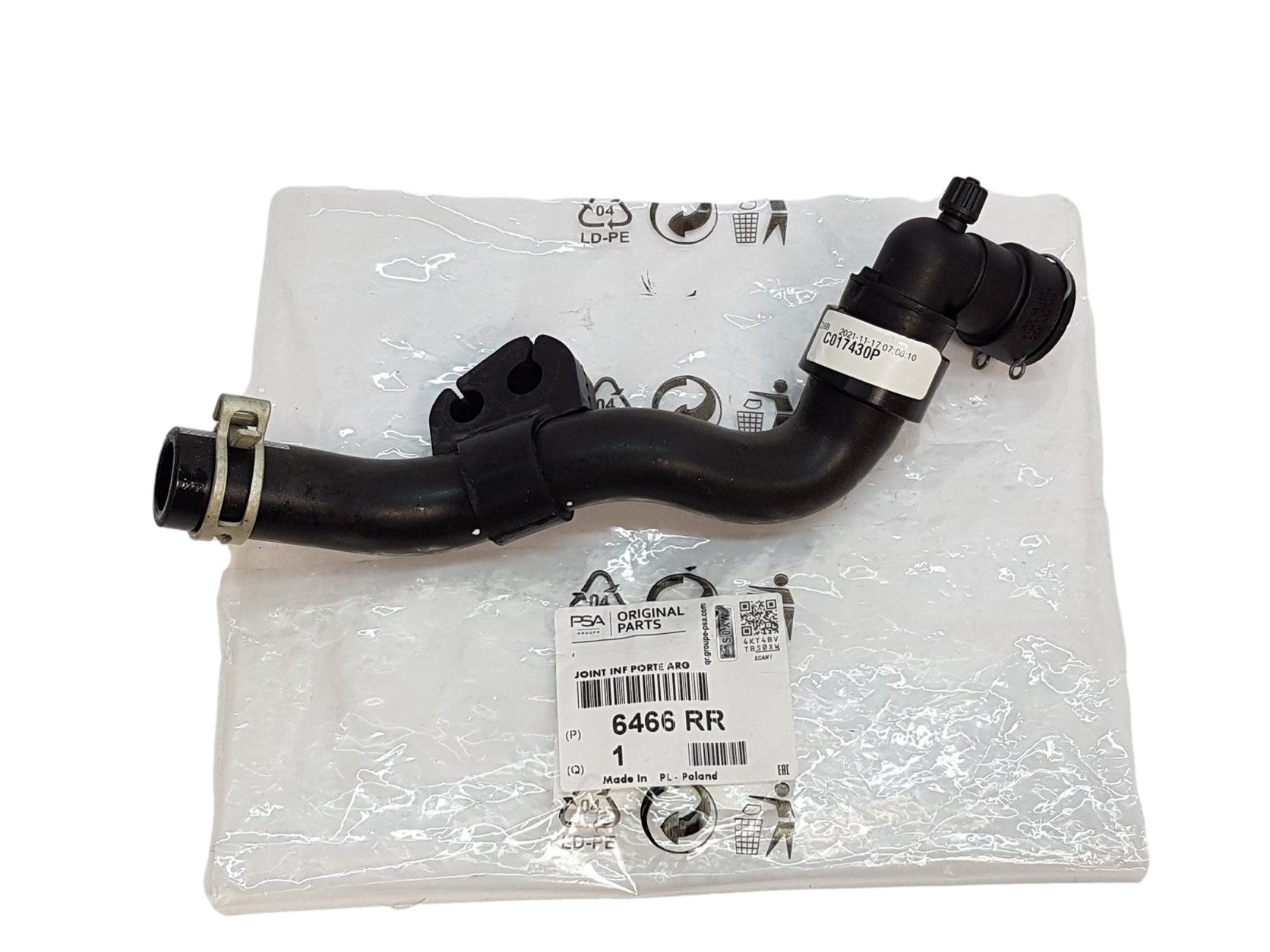 Küttesüsteemi toru Citroen Peugeot 1.8-2.0 16V 6466RR Uus Originaal main product photo