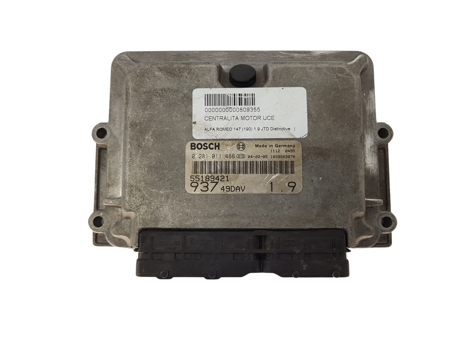 Juhtplokk 55189421 0281011488 93749DAV Alfa Romeo Bosch 3752 main product photo