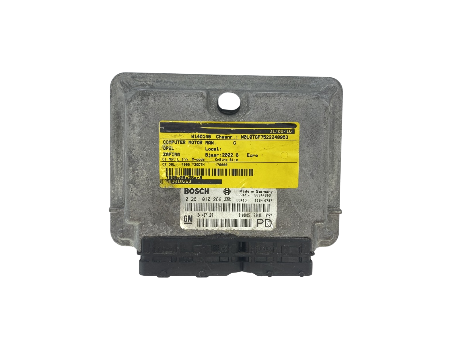 Juhtplokk Opel 24417169 0281010268 Bosch GM 57387 main product photo