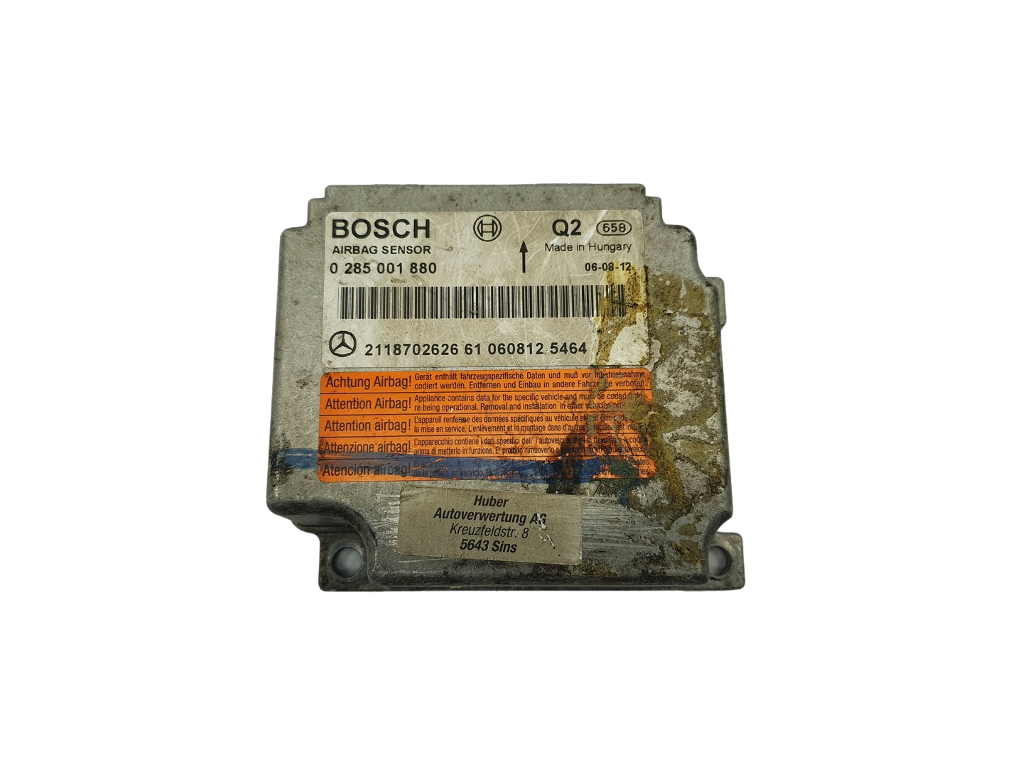 Juhtplokk 2118702626 0285001880 Mercedes Bosch main product photo