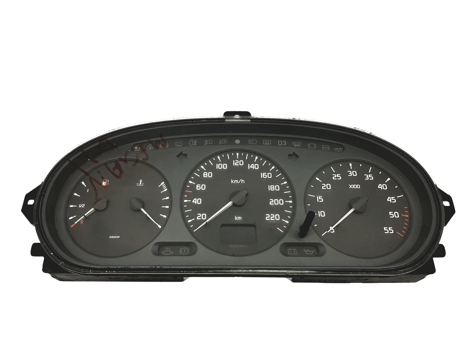 Tahhomeeter Megane Scenic 21578161-2 21612792-4 59500 main product photo