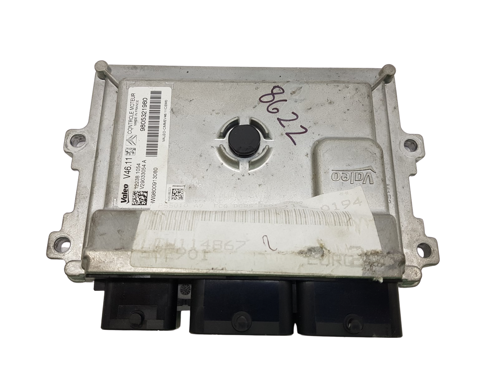 Juhtplokk 9805321980 9800913080 V29033054A PSA Valeo 27764 main product photo
