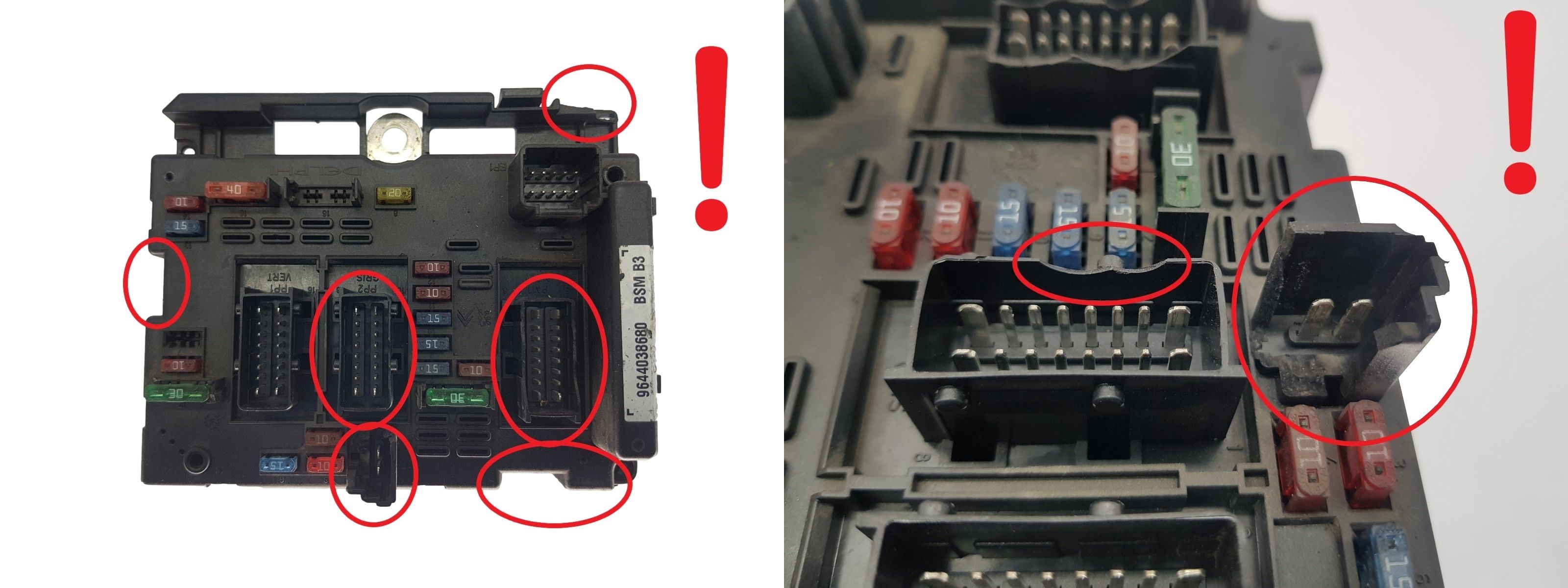 Juhtplokk BSM B3 9644038680 PSA Delphi 2033 main product photo