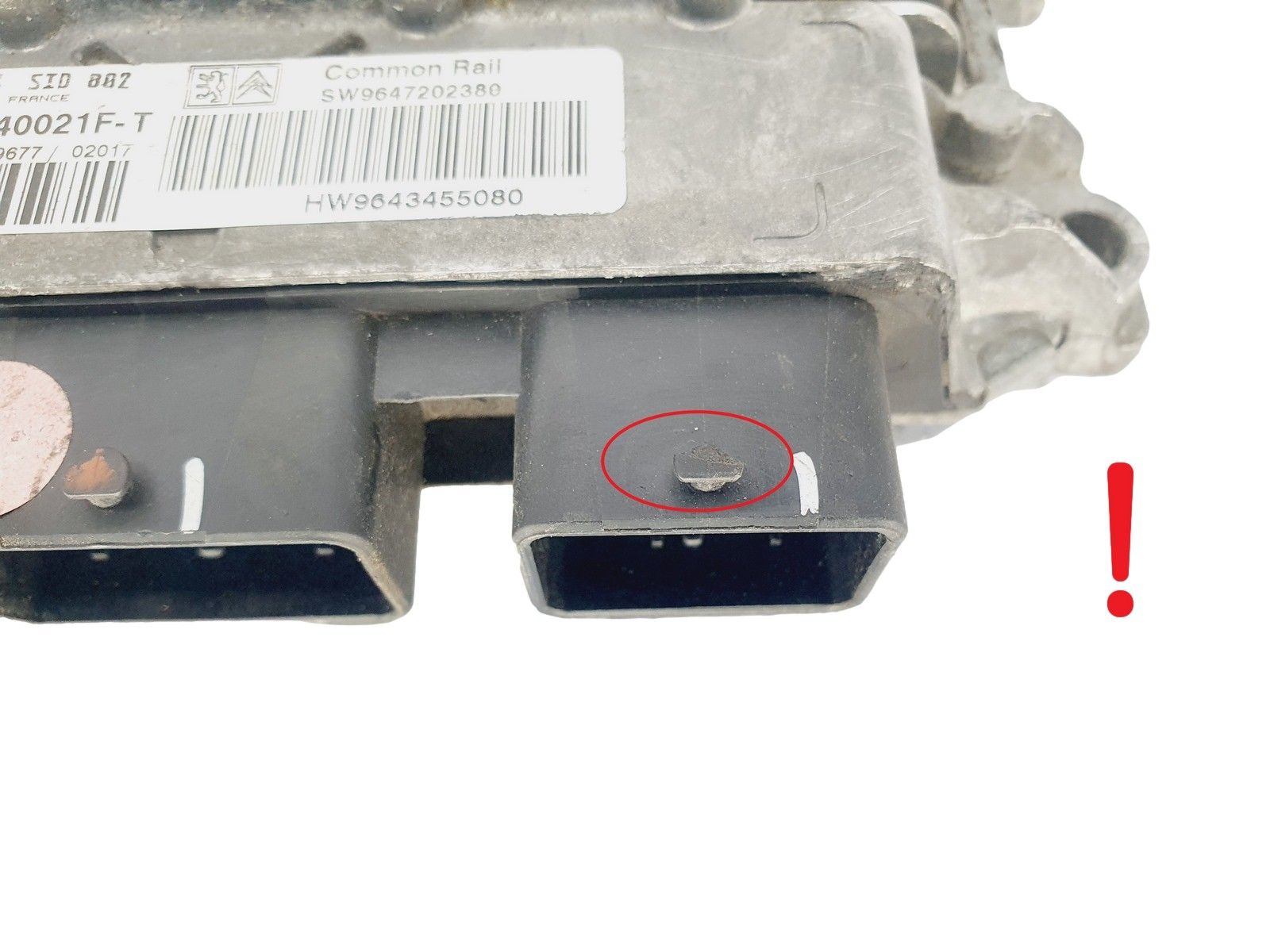 Juhtplokk 9647202380 9643455080 5WS40021F-T PSA Siemens 45578 main product photo