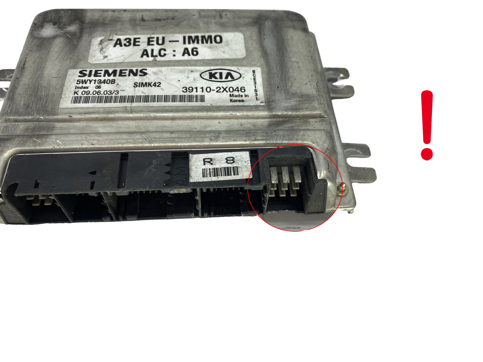 Juhtplokk 39110-2X046 5WY1340B SIMK42 KIA Siemens 55185 main product photo
