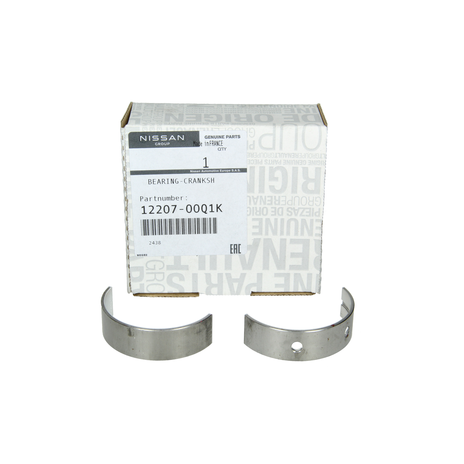 Väntvõlli Laagrid Originaal 1220700Q1K Nissan Renault main product photo