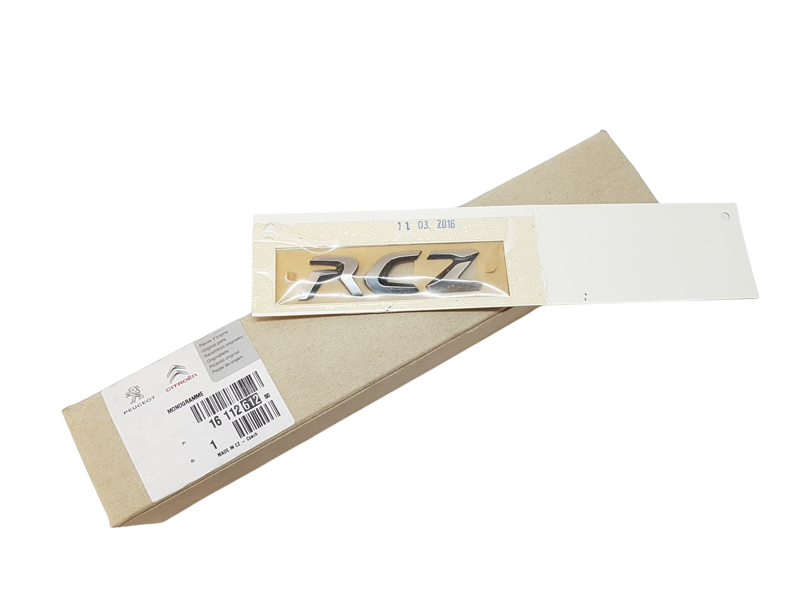 Embleem Taga Originaal Peugeot RCZ 1611261280 main product photo