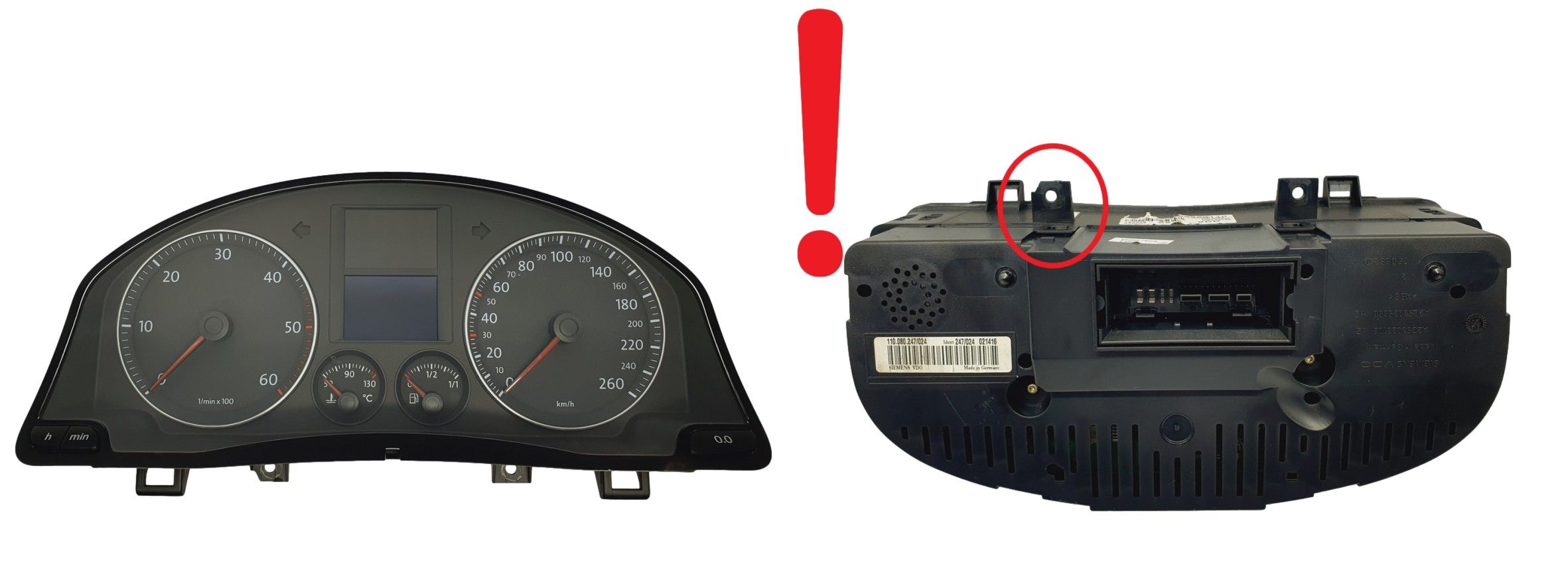 Spidomeeter VW Golf MK5 1K0920860L 110080247024 69455 main product photo