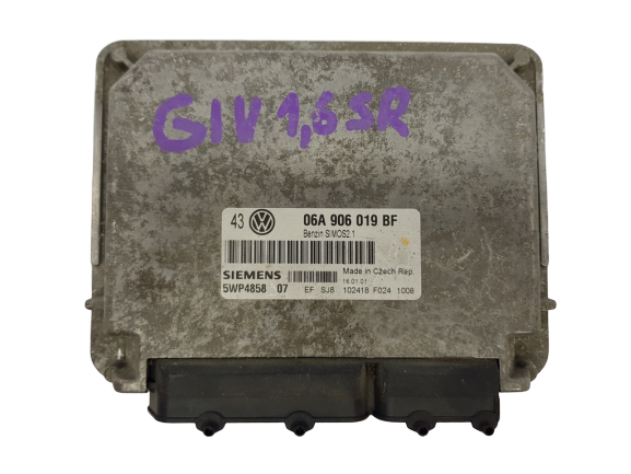 ECU Mootori Juhtplokk VW 06A906019BF 5WP4858 Siemens main product photo