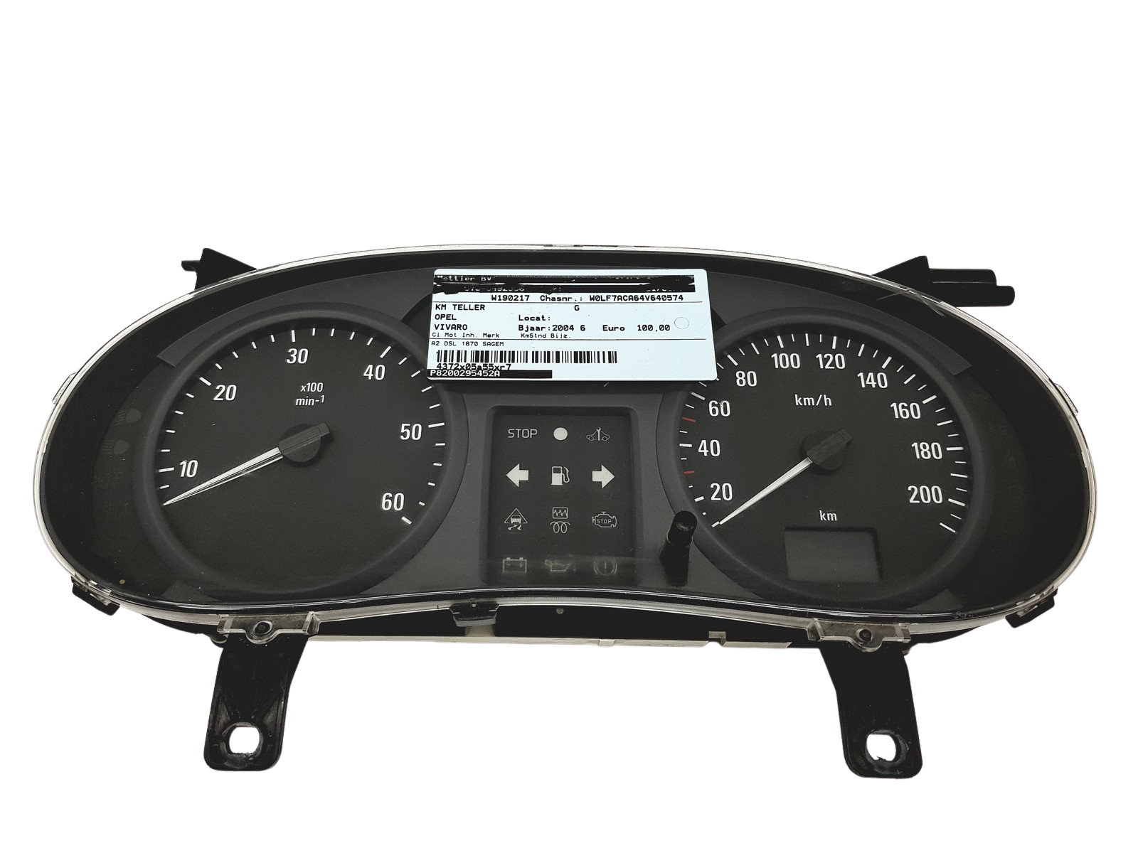 Spidomeeter Renault Trafic Opel Vivaro 8200295452 A main product photo