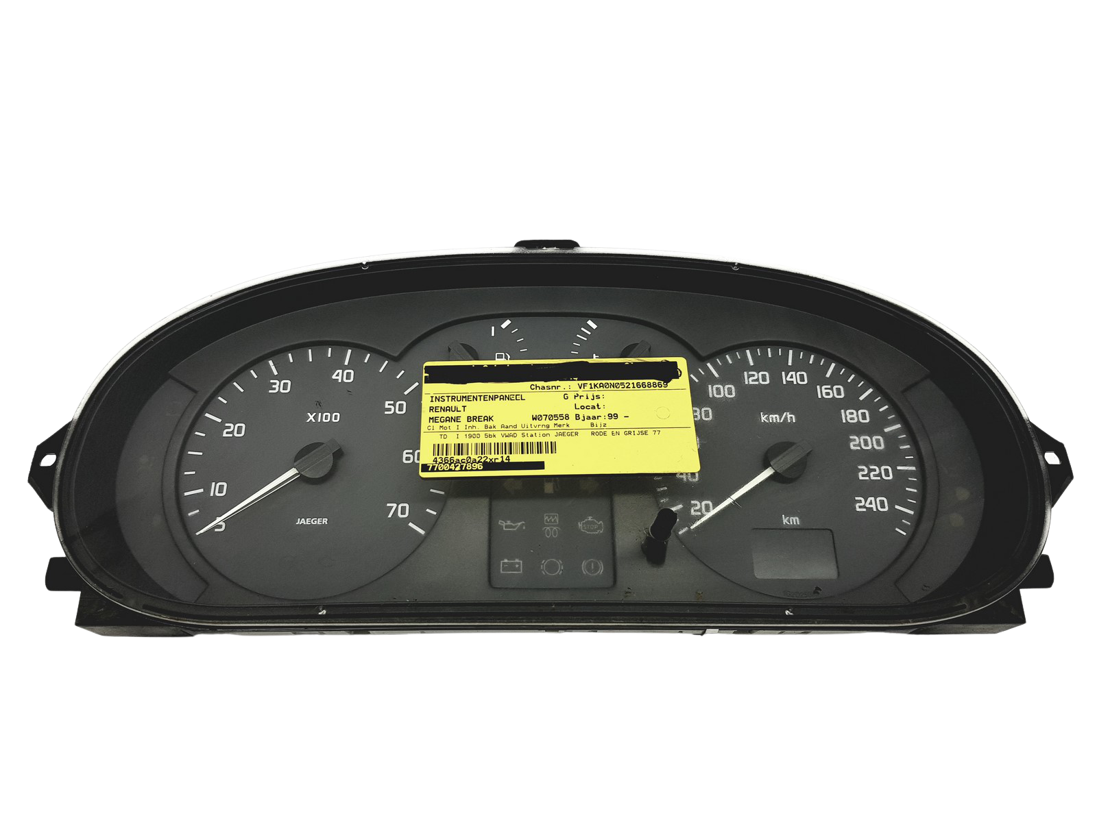 Tahhomeeter Renault Scenic 1 Megane 1 7700427896 C 49555 main product photo