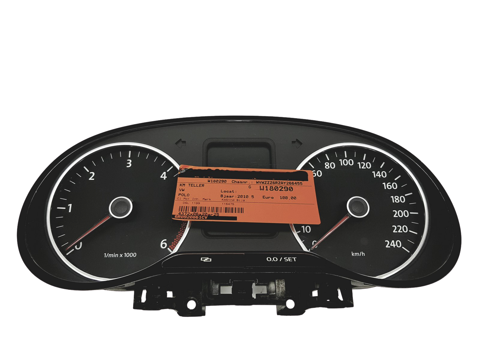Tahhomeeter VW Polo 6R0920861D 19547049 Johnson main product photo