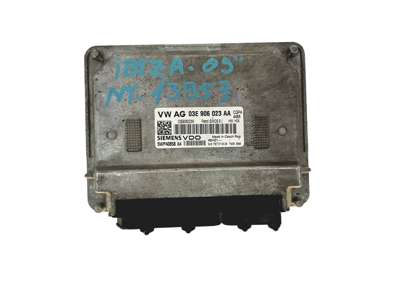 Juhtplokk 03E906023AA 5WP40858 Seat VW siemens main product photo