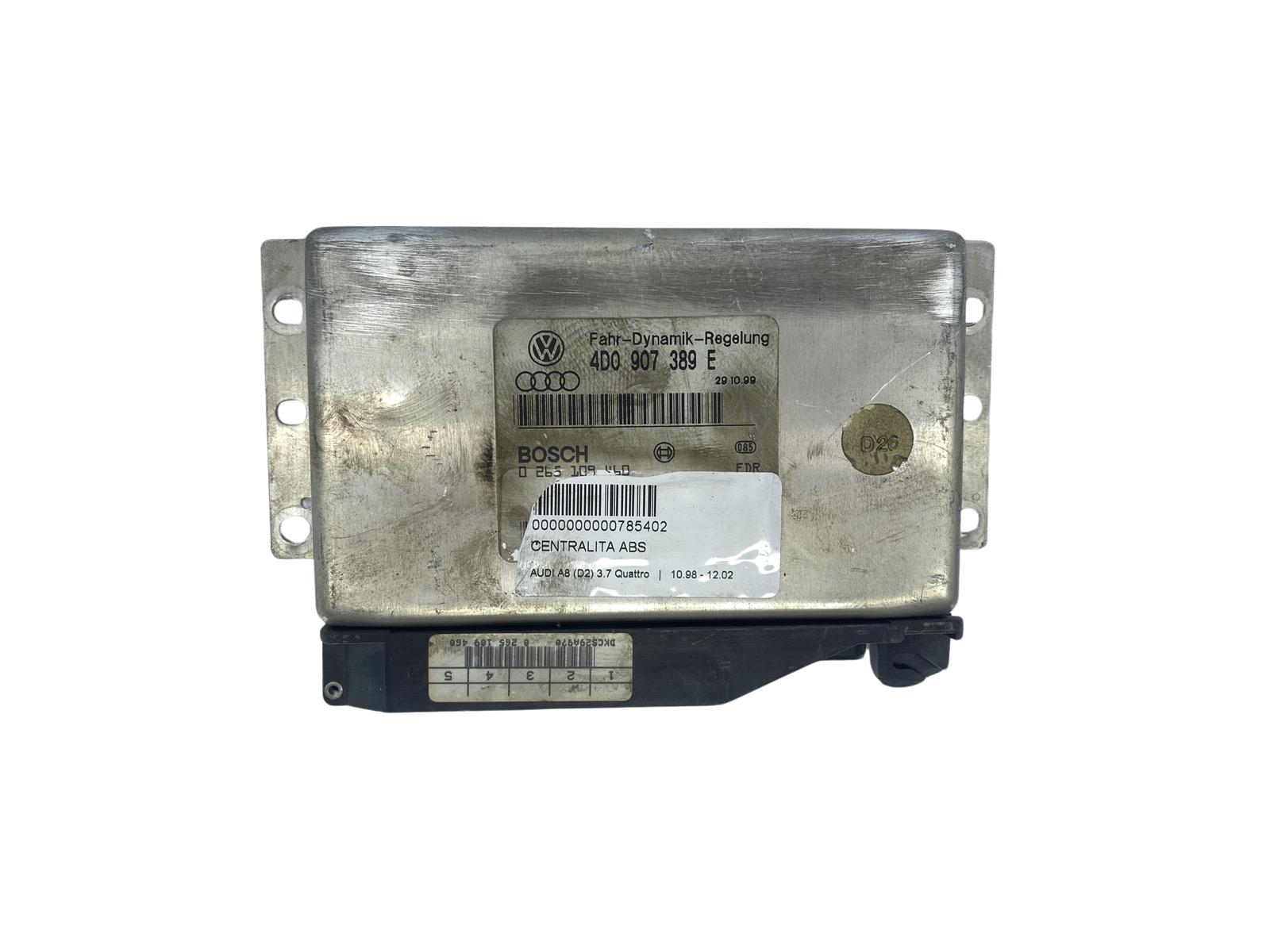 Juhtplokk 0265109460 4D0907389E Audi Bosch main product photo