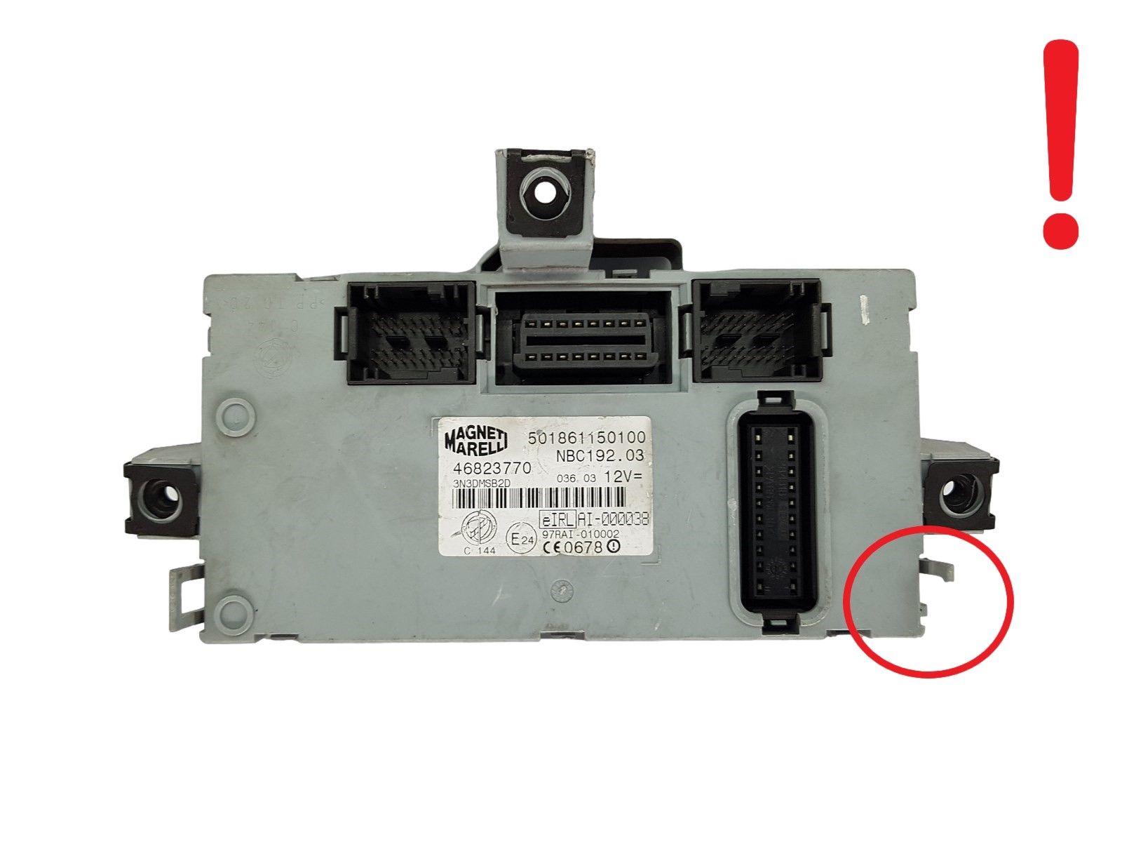 Juhtplokk 46823770 501861150100 Fiat Magneti Marelli 20107 main product photo