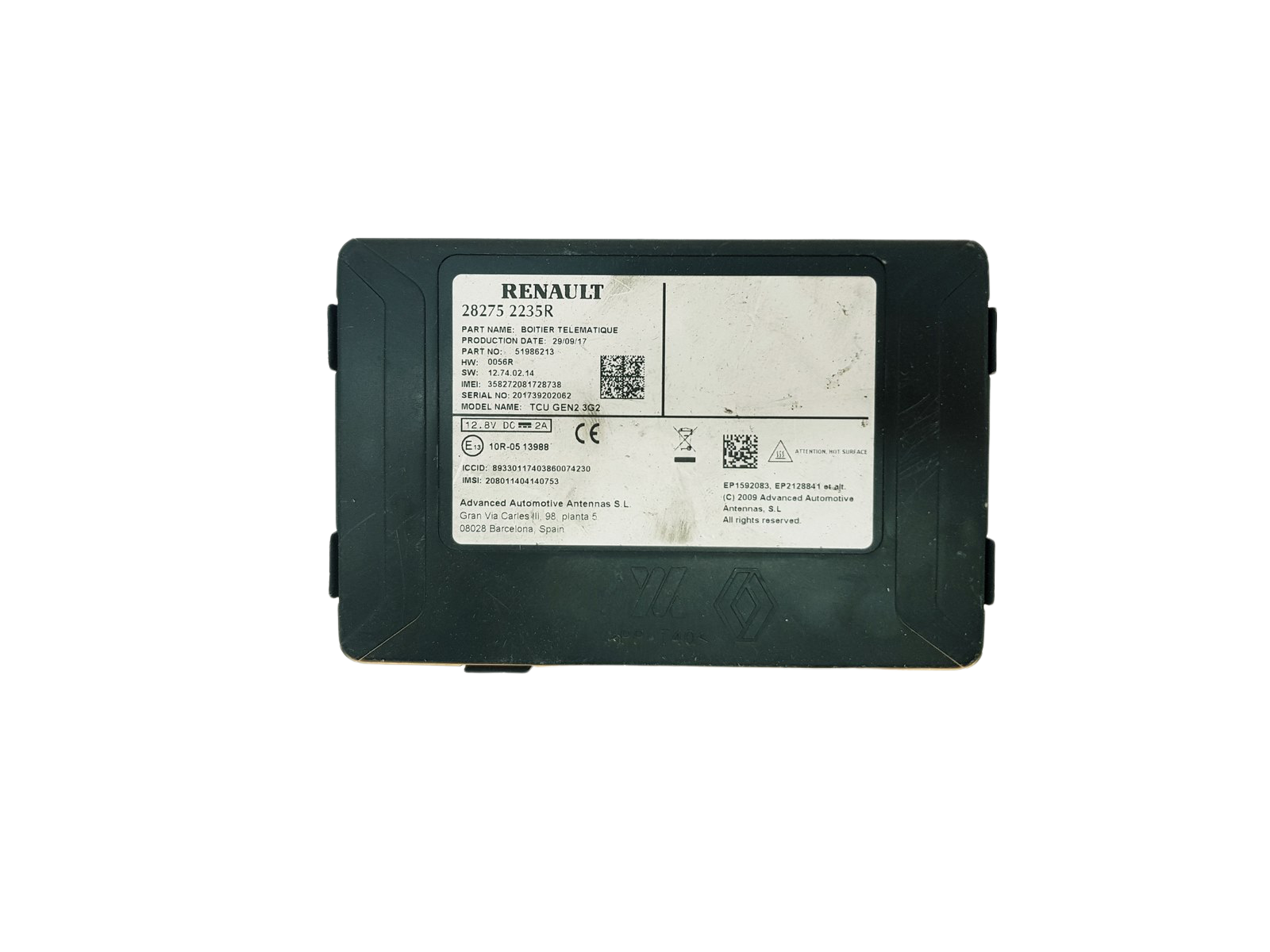 Juhtploki moodul 282752235R 51986213 Renault main product photo