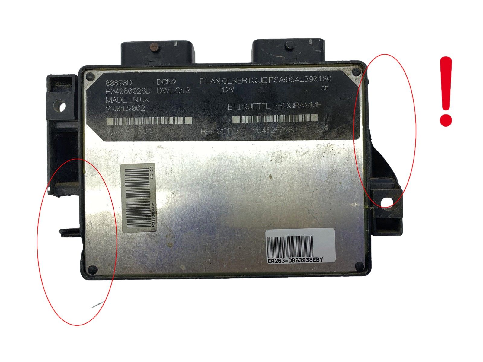 Juhtplokk 9641390180 9646260280 R04080026D 80893D PSA Lucas 63938 main product photo