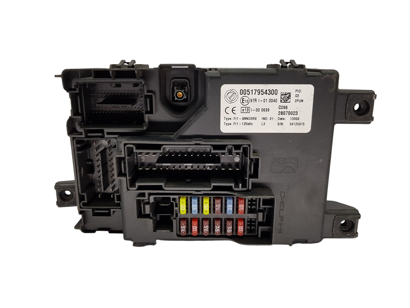 Kaitsmete kast Fiat 00517954300 28070023 Delphi main product photo